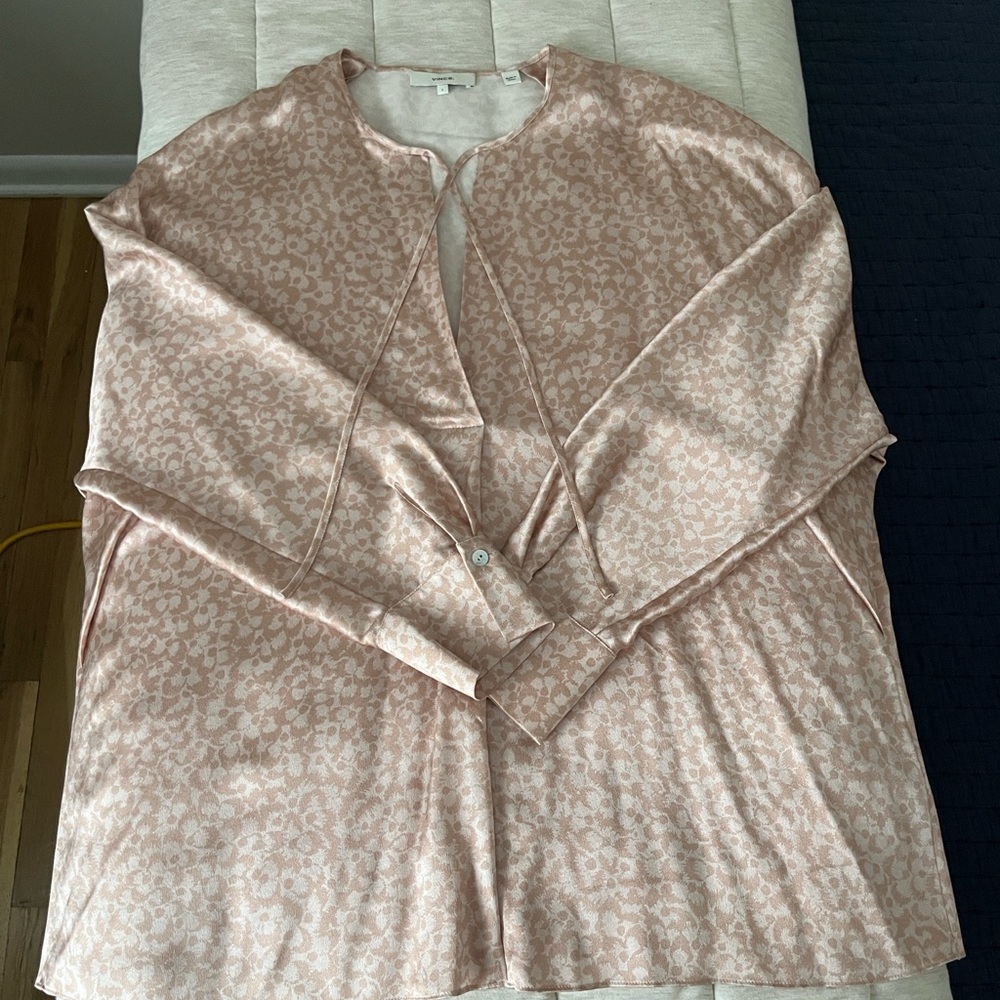 Vince Blush Floral Top